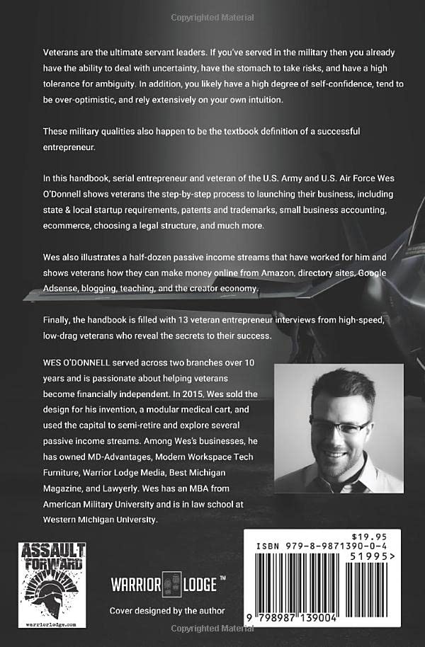 Veteran entrepreneur handbook by wes o'donnell