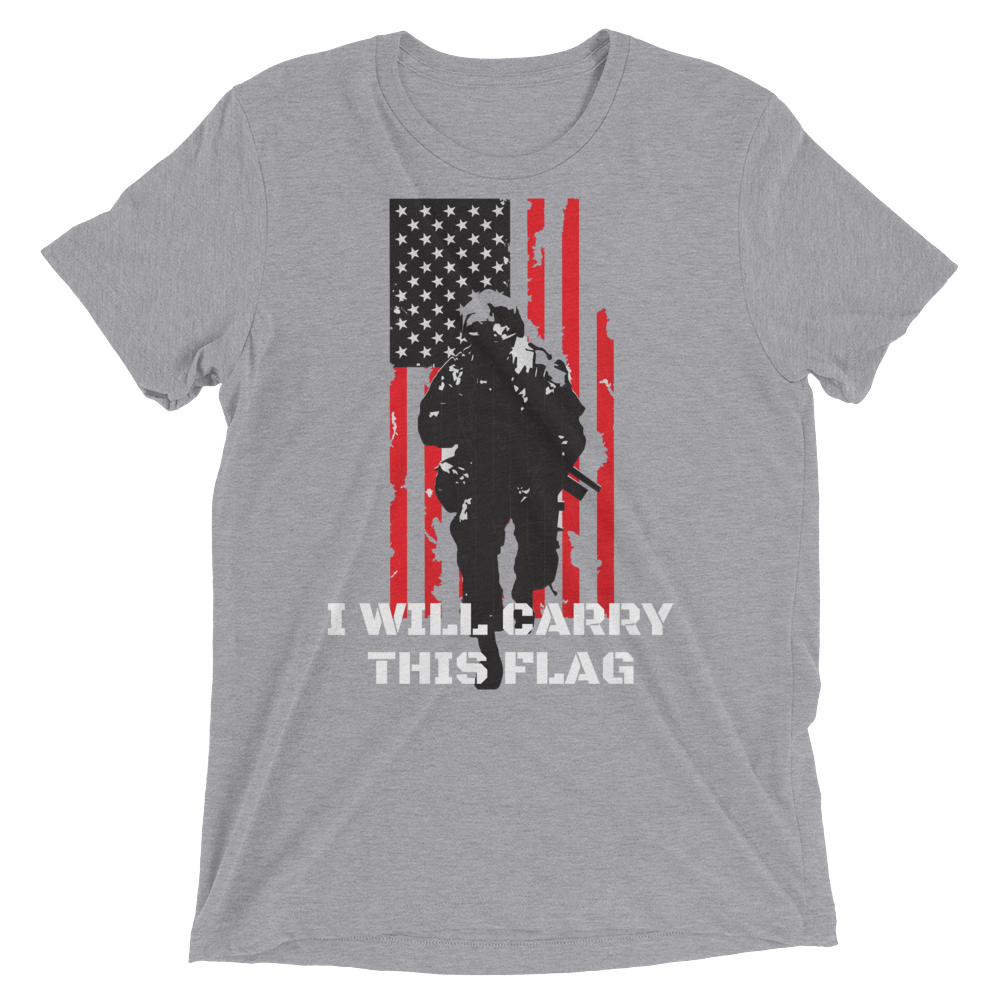I Will Carry This Flag Short Sleeve t-shirt-Warrior Lodge Media