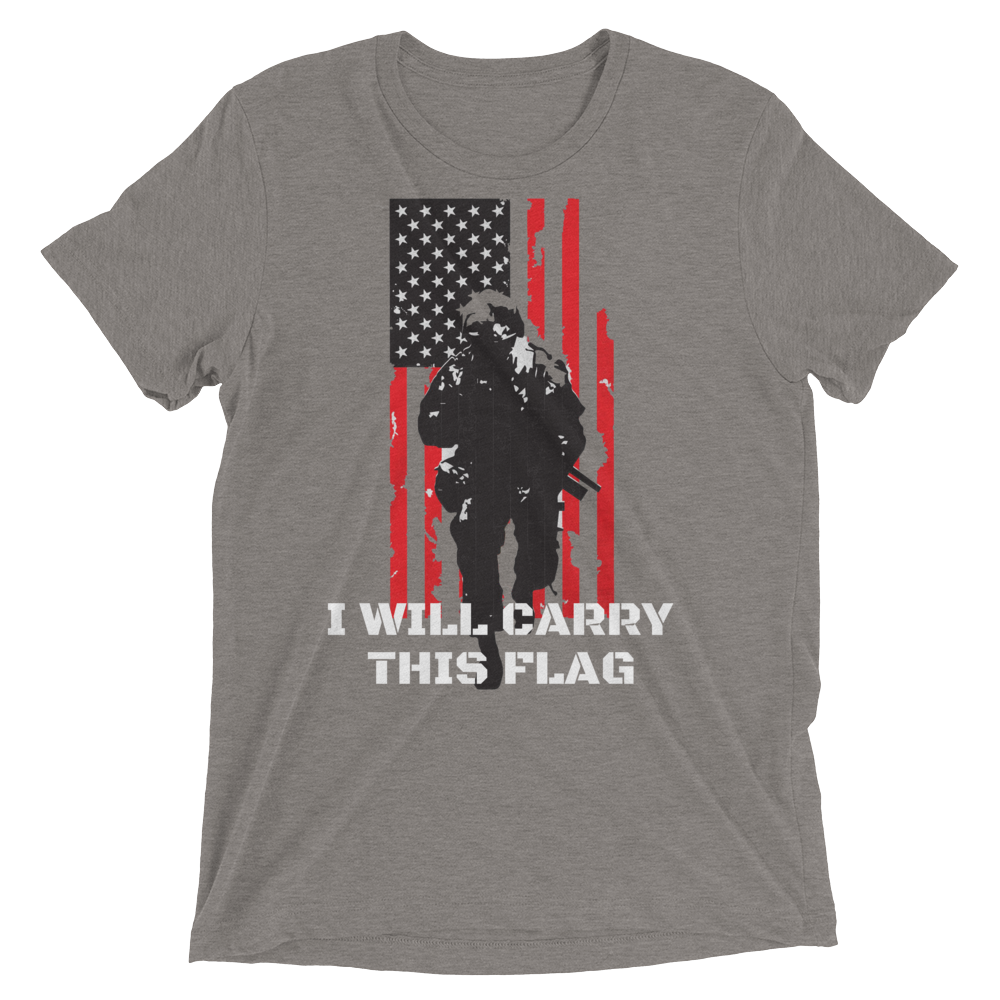 I Will Carry This Flag Short Sleeve t-shirt-Warrior Lodge Media