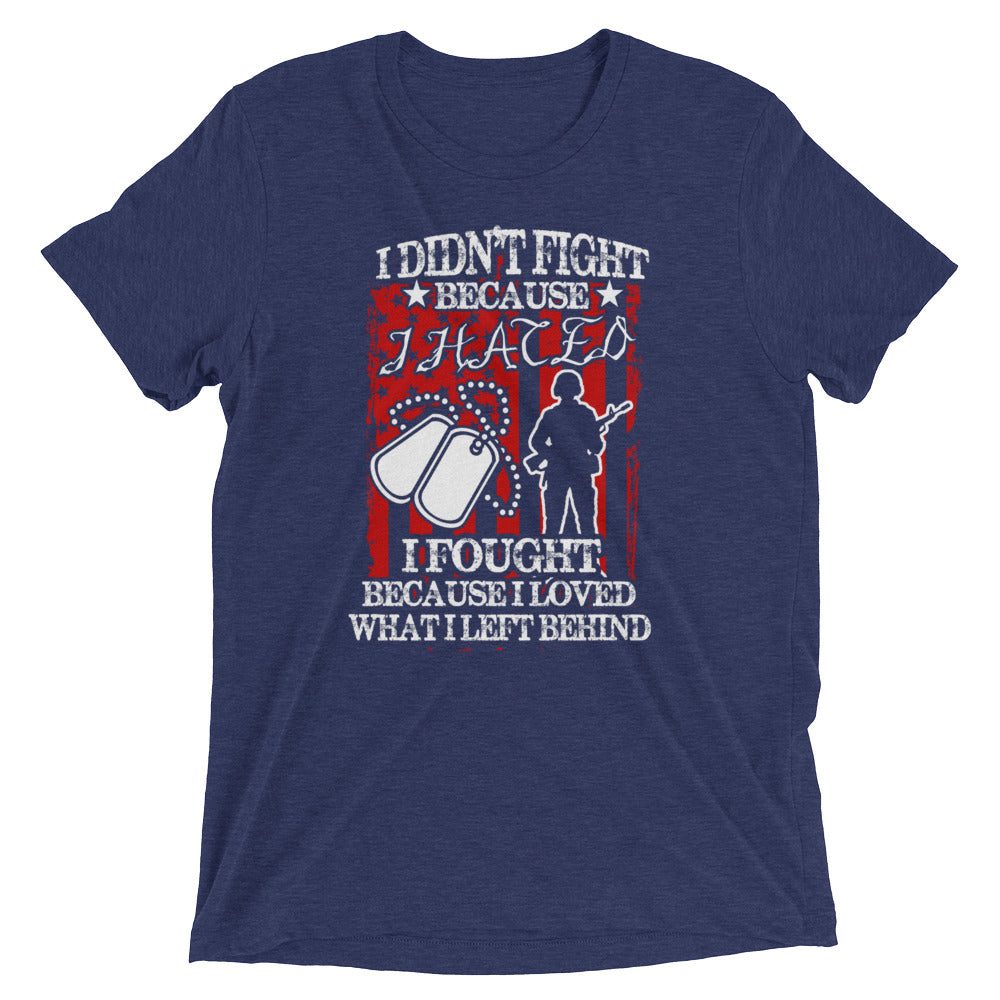 I Fought Because Short sleeve t-shirt-Warrior Lodge Media