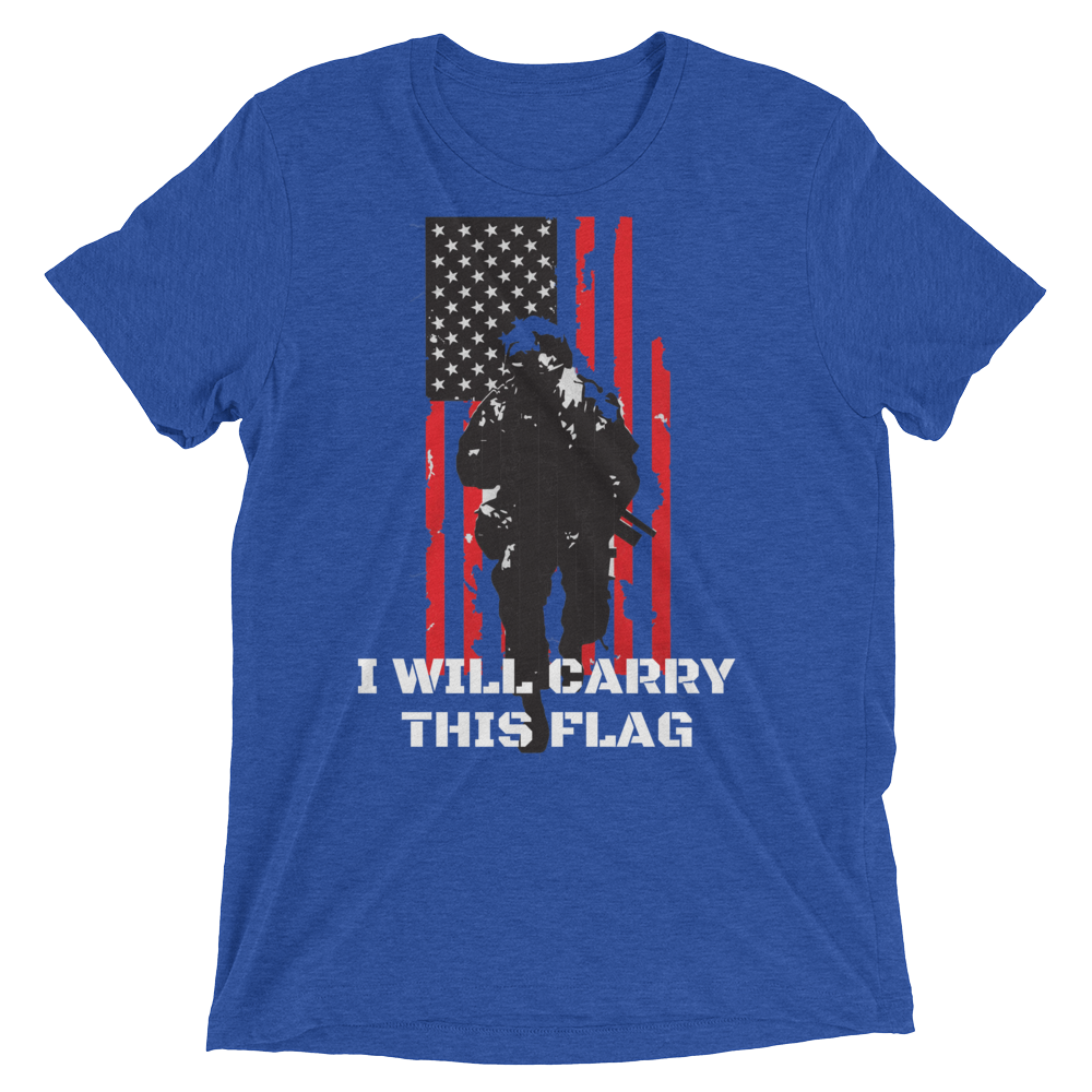 I Will Carry This Flag Short Sleeve t-shirt-Warrior Lodge Media