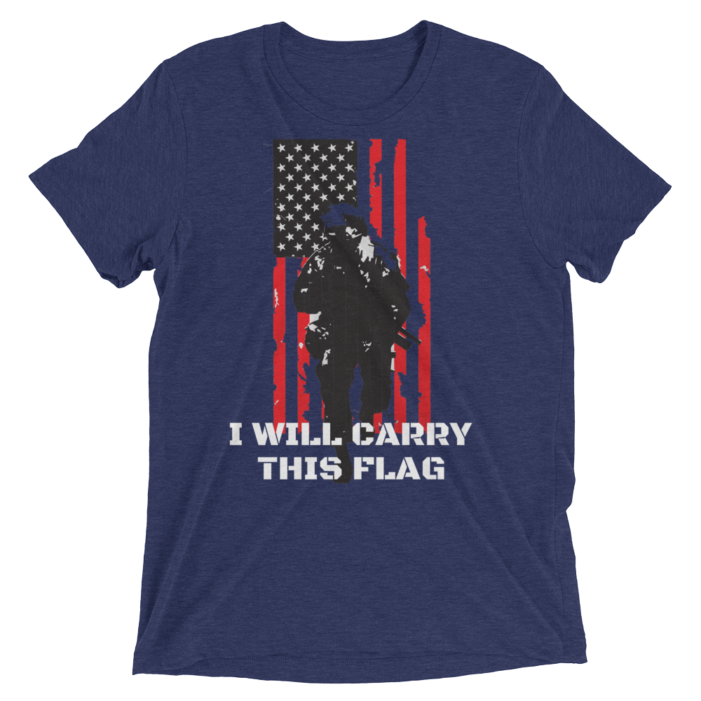 I Will Carry This Flag Short Sleeve t-shirt-Warrior Lodge Media