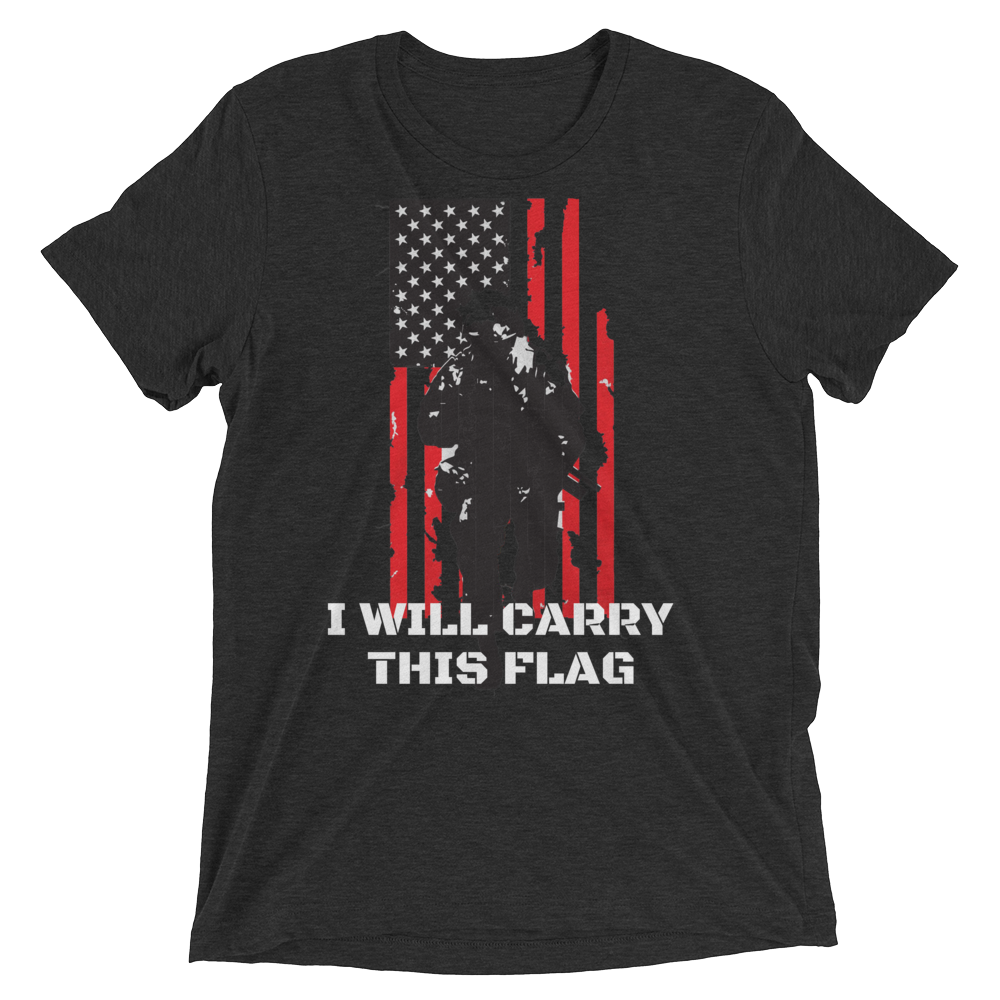 I Will Carry This Flag Short Sleeve t-shirt-Warrior Lodge Media